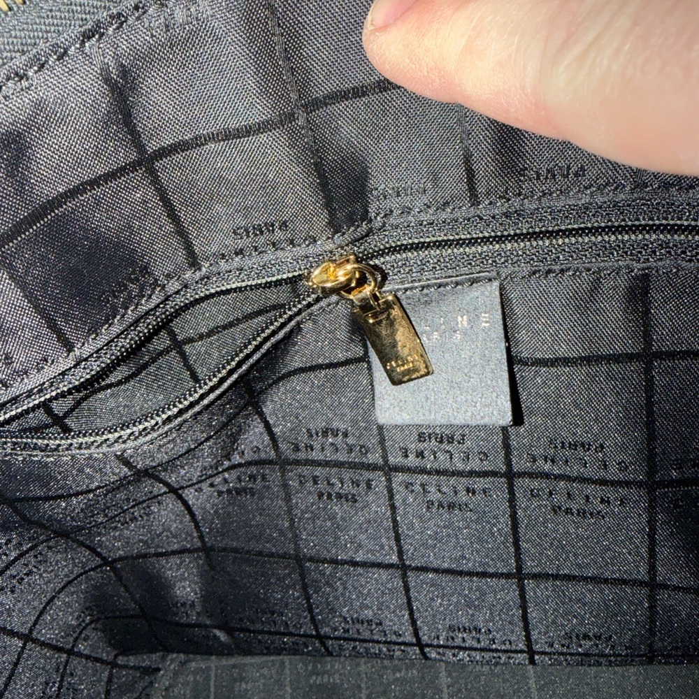 Celine Black Leather Tote with Gold Hardware - Picture 6 of 7
